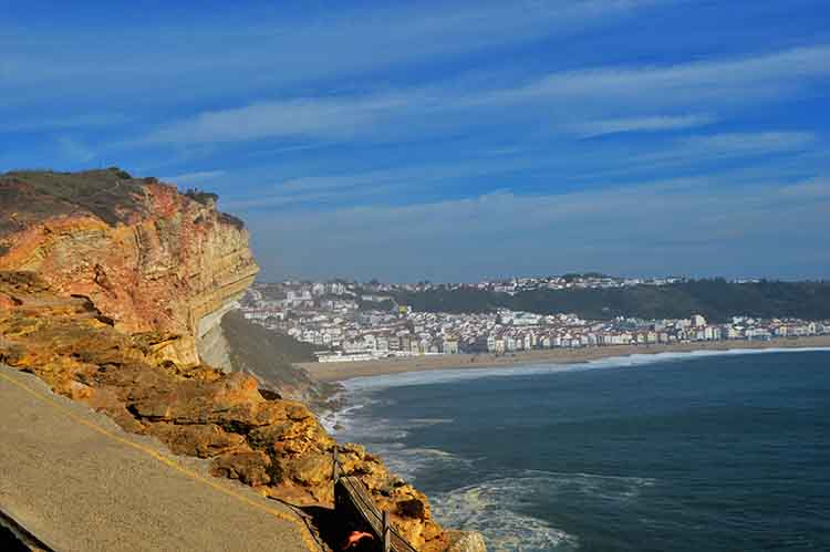 Vista da Nazaré a partir do Sítio